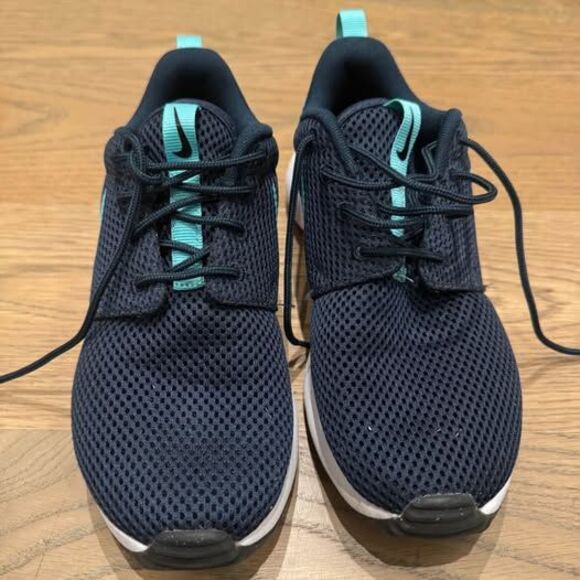 Nike Roshe 2 G Junior Golf Shoes 3Y navy and teal excellent condition youth - Picture 2 of 9
